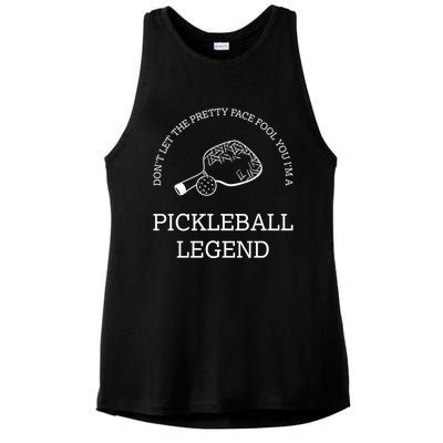 Pickleball Legend Ironic Saying Hobby Sports Dinking Cool Gift Ladies PosiCharge Tri-Blend Wicking Tank