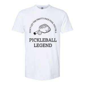 Pickleball Legend Ironic Saying Hobby Sports Dinking Cool Gift Softstyle CVC T-Shirt