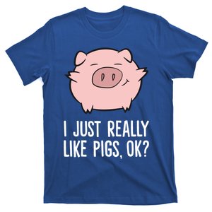 Pigs Lover I Just Really Like Pigs Ok? Cute Pigs Gift T-Shirt