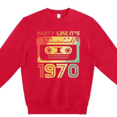 Party Like Its 1970 Retro 70s Party Outfit Costume Premium Crewneck Sweatshirt