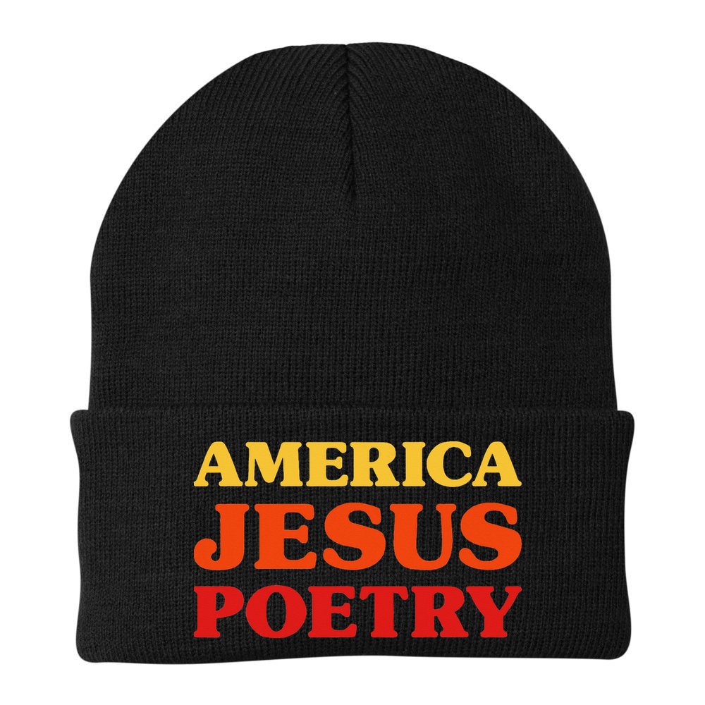 Poetry Lover I Love Poetry America Jesus Poetry Beanie
