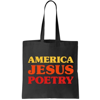 Poetry Lover I Love Poetry America Jesus Poetry Bag