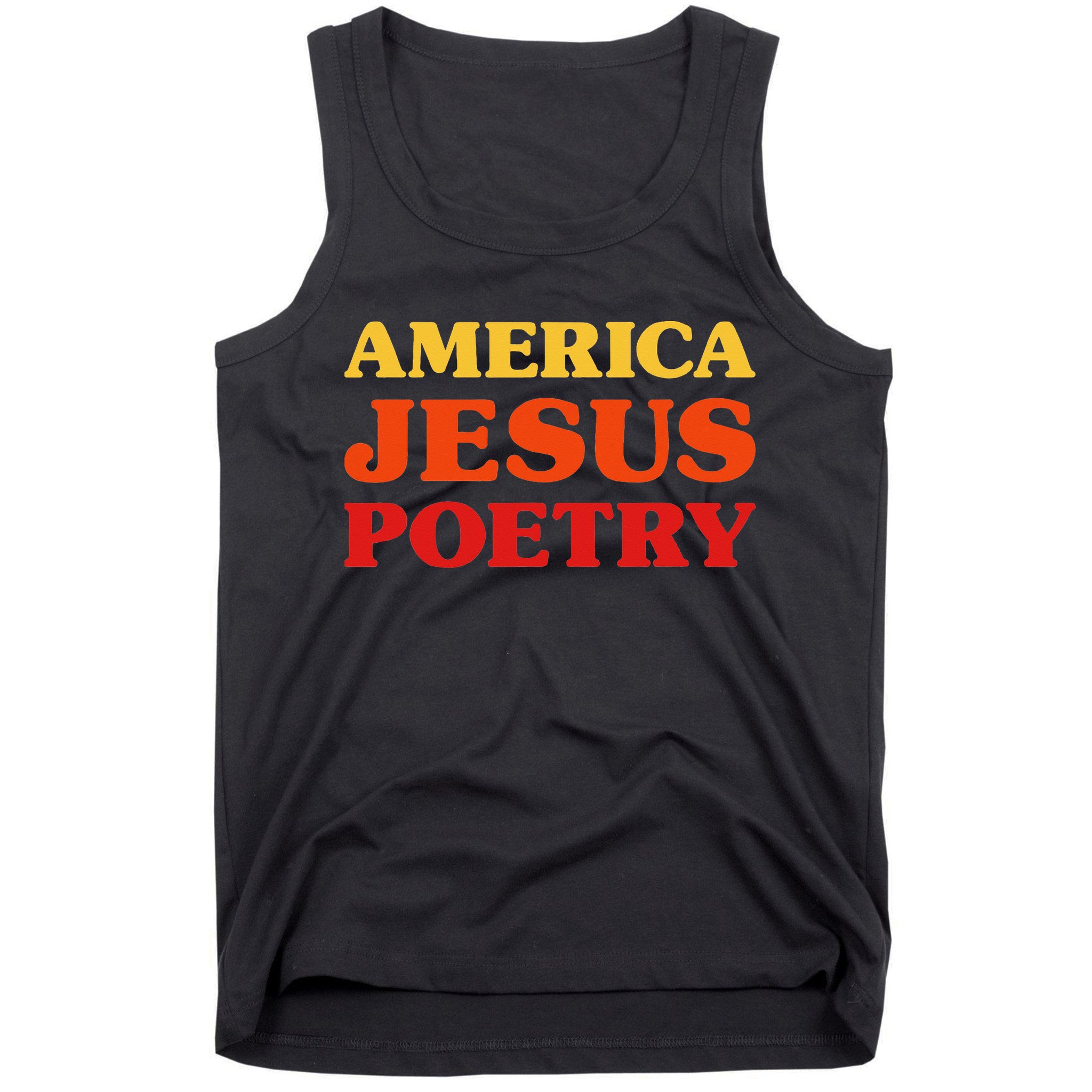 Poetry Lover I Love Poetry America Jesus Poetry Tank Top