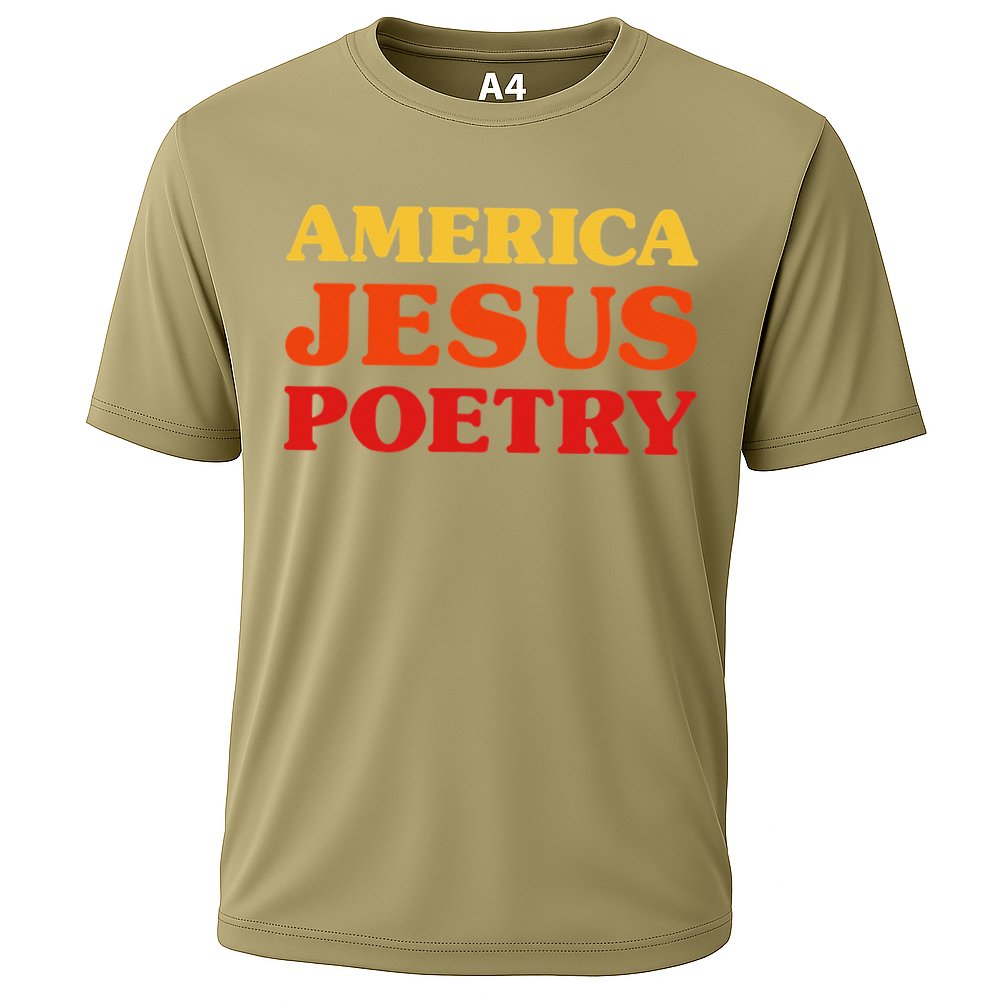 Poetry Lover I Love Poetry America Jesus Poetry Cooling Performance Crew T-Shirt