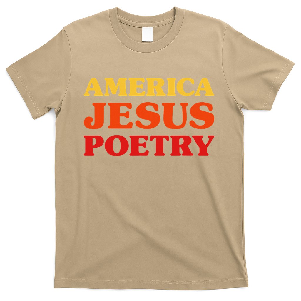 Poetry Lover I Love Poetry America Jesus Poetry T-Shirt