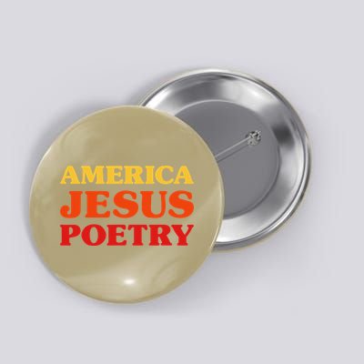 Poetry Lover I Love Poetry America Jesus Poetry Button