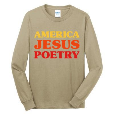 Poetry Lover I Love Poetry America Jesus Poetry Tall Long Sleeve T-Shirt