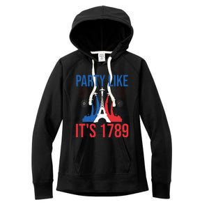 Party Like Its 1789 Bastille Day Eiffel Tower Apparel Women's Fleece Hoodie