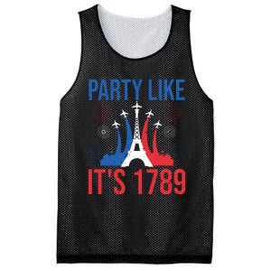 Party Like Its 1789 Bastille Day Eiffel Tower Apparel Mesh Reversible Basketball Jersey Tank