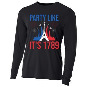 Party Like Its 1789 Bastille Day Eiffel Tower Apparel Cooling Performance Long Sleeve Crew