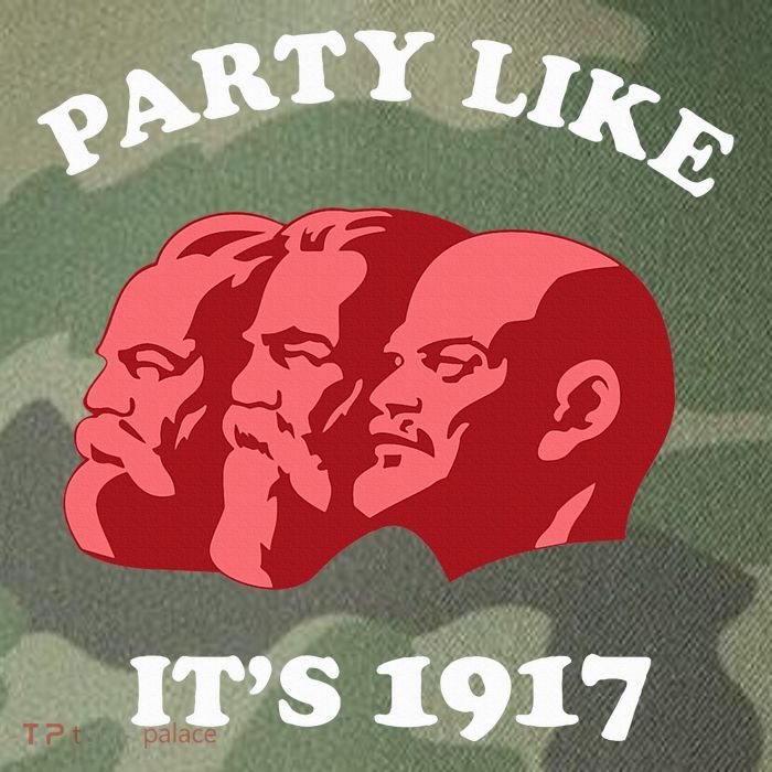 Party Like ItS 1917 Funny Communist Legacy Tie Dye Trucker Hat