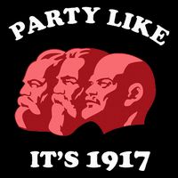 Party Like ItS 1917 Funny Communist Flexfit Unipanel Trucker Cap