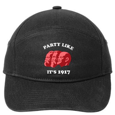 Party Like ItS 1917 Funny Communist 7-Panel Snapback Hat
