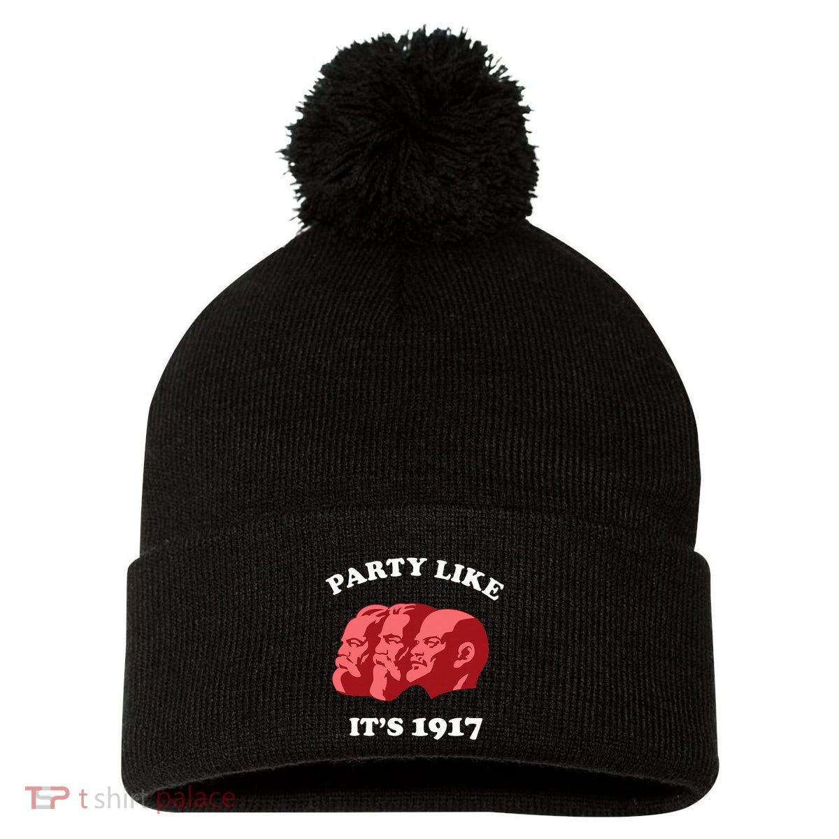 Party Like ItS 1917 Funny Communist Pom Pom 12in Knit Beanie