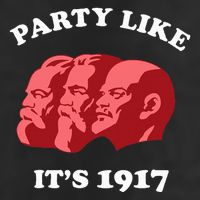 Party Like ItS 1917 Funny Communist Golf Towel