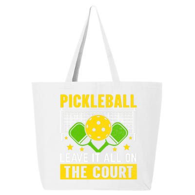 Pickleball Leave It All On The Court 25L Jumbo Tote