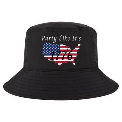 Party Like It’s 1776, American, 4th Of July US Flag, Liberty, Freedom Cool Comfort Performance Bucket Hat