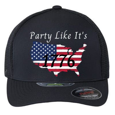 Party Like It’s 1776, American, 4th Of July US Flag, Liberty, Freedom Flexfit Unipanel Trucker Cap