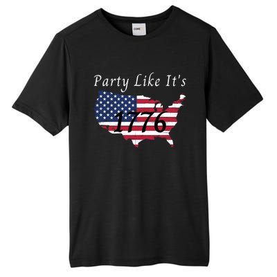 Party Like It’s 1776, American, 4th Of July US Flag, Liberty, Freedom Tall Fusion ChromaSoft Performance T-Shirt