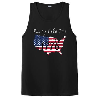 Party Like It’s 1776, American, 4th Of July US Flag, Liberty, Freedom PosiCharge Competitor Tank