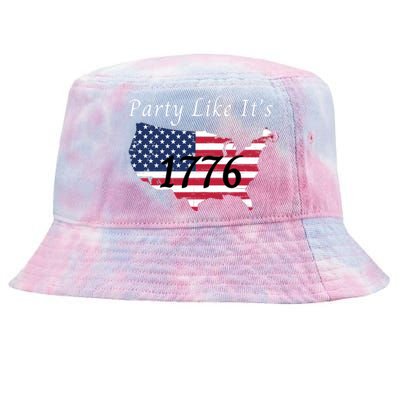 Party Like It’s 1776, American, 4th Of July US Flag, Liberty, Freedom Tie-Dyed Bucket Hat