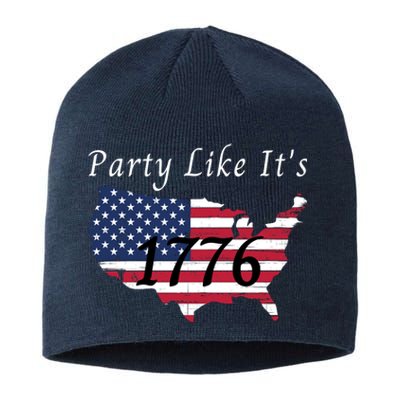 Party Like It’s 1776, American, 4th Of July US Flag, Liberty, Freedom Sustainable Beanie