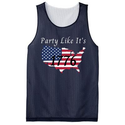 Party Like It’s 1776, American, 4th Of July US Flag, Liberty, Freedom Mesh Reversible Basketball Jersey Tank