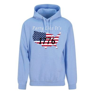 Party Like It’s 1776, American, 4th Of July US Flag, Liberty, Freedom Unisex Surf Hoodie