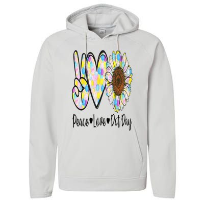 Peace Love International Dot Day Happy Dot Day Colorful Performance Fleece Hoodie