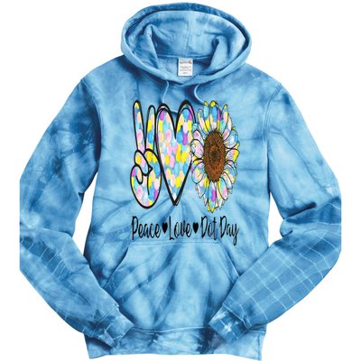 Peace Love International Dot Day Happy Dot Day Colorful Tie Dye Hoodie