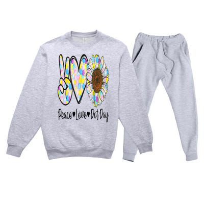 Peace Love International Dot Day Happy Dot Day Colorful Premium Crewneck Sweatsuit Set