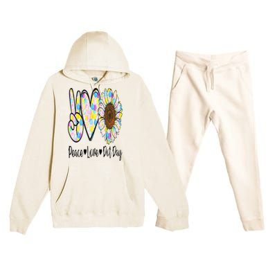 Peace Love International Dot Day Happy Dot Day Colorful Premium Hooded Sweatsuit Set