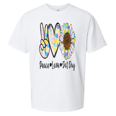 Peace Love International Dot Day Happy Dot Day Colorful Sueded Cloud Jersey T-Shirt