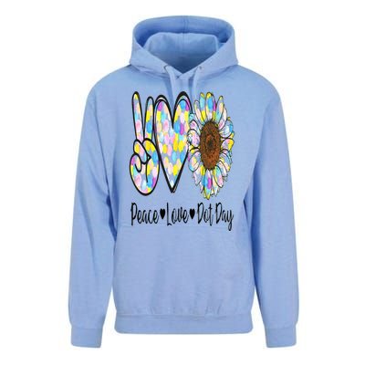 Peace Love International Dot Day Happy Dot Day Colorful Unisex Surf Hoodie