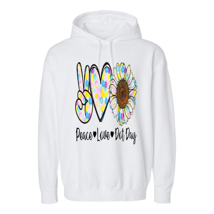 Peace Love International Dot Day Happy Dot Day Colorful Garment-Dyed Fleece Hoodie