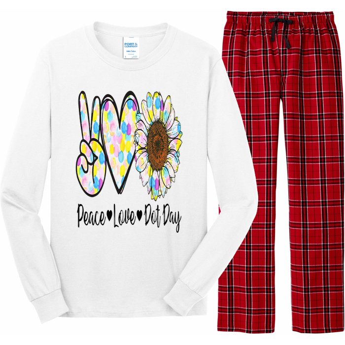 Peace Love International Dot Day Happy Dot Day Colorful Long Sleeve Pajama Set