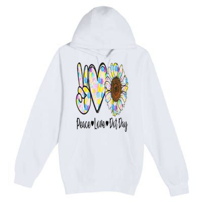 Peace Love International Dot Day Happy Dot Day Colorful Premium Pullover Hoodie