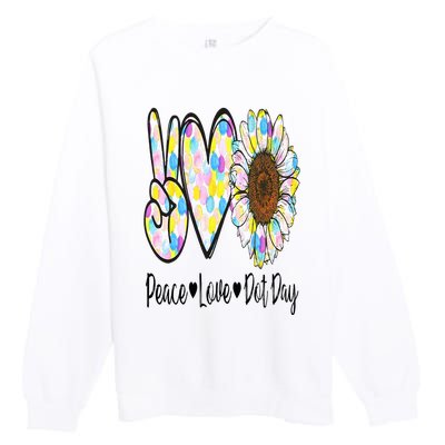 Peace Love International Dot Day Happy Dot Day Colorful Premium Crewneck Sweatshirt