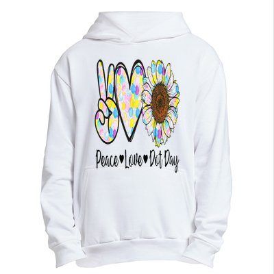 Peace Love International Dot Day Happy Dot Day Colorful Urban Pullover Hoodie