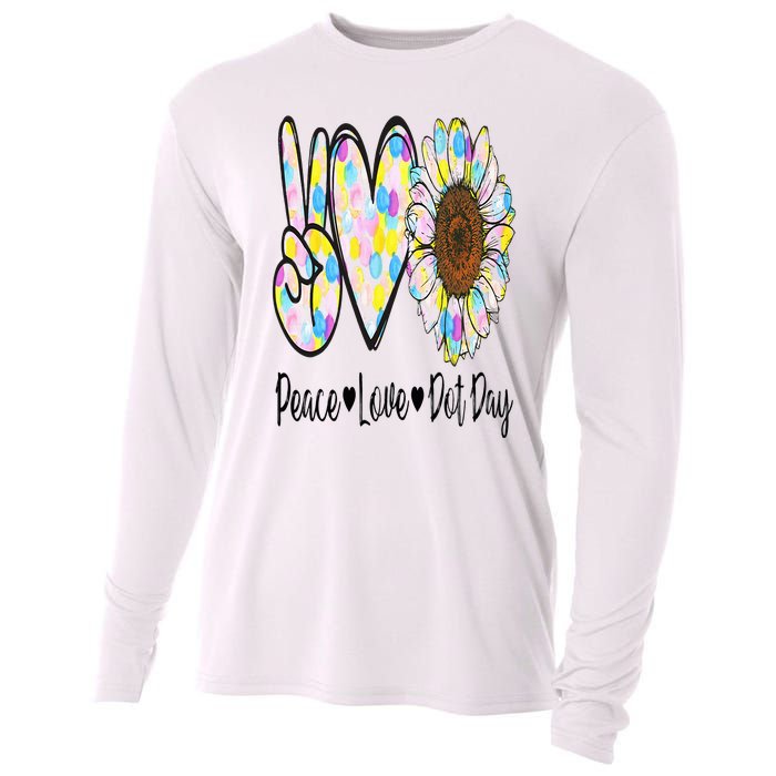 Peace Love International Dot Day Happy Dot Day Colorful Cooling Performance Long Sleeve Crew