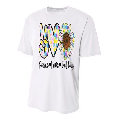 Peace Love International Dot Day Happy Dot Day Colorful Performance Sprint T-Shirt