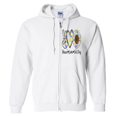 Peace Love International Dot Day Happy Dot Day Colorful Full Zip Hoodie