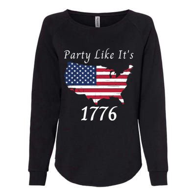 Party Like It’s 1776, American, US Flag, 4th Of July, Liberty, Freedom Womens California Wash Sweatshirt