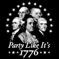 Party Like Its 1776 4th Of July Founding Fathers USA America Impact Tech Backpack