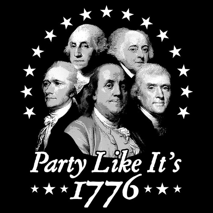 Party Like Its 1776 4th Of July Founding Fathers USA America Impact Tech Backpack