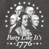 Party Like Its 1776 4th Of July Founding Fathers USA America Vector Backpack