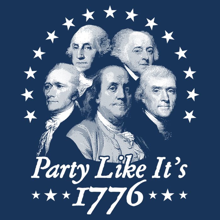 Party Like Its 1776 4th Of July Founding Fathers USA America Cool Comfort Performance Bucket Hat