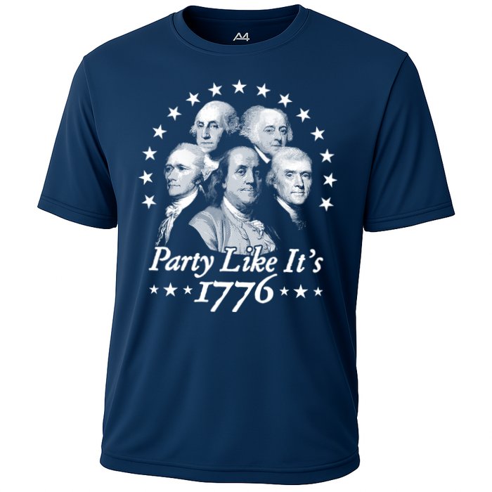 Party Like Its 1776 4th Of July Founding Fathers USA America Cooling Performance Crew T-Shirt