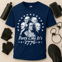 Party Like Its 1776 4th Of July Founding Fathers USA America Cooling Performance Crew T-Shirt