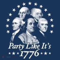 Party Like Its 1776 4th Of July Founding Fathers USA America Sustainable Bucket Hat